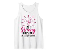 I'm A Strong Woman I Am Beating Breast Cancer Awareness Rose Débardeur