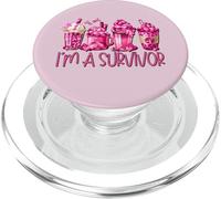 Im A Survivor Pink Ribbon Coffee Mugs Breast Cancer Survivor PopSockets PopGrip pour MagSafe