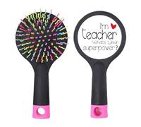 I'm a Teacher What's your Superpower Salon Brosse à cheveux démêlante Base coussin