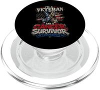Im A Veteran and A Cancer Survivor Dont Underestimate Me PopSockets PopGrip pour MagSafe