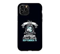 Im A Virgo Horoscope Astrologie Drôle Anniversaire Septembre 14 Coque pour iPhone 11 Pro