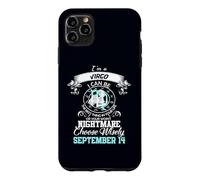 Im A Virgo Horoscope Astrologie Drôle Anniversaire Septembre 14 Coque pour iPhone 11 Pro Max