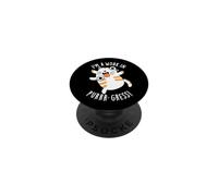 I'm A Work in Purrr-Gress Jeu de Mots Amusant pour Chat PopSockets PopGrip Adhésif