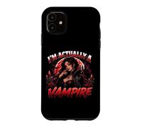 I'm Actually A Vampire Gothic Halloween Vampire Graphic Coque pour iPhone 11