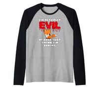 I'm Actually Evil People Just Think I'm Joking Renard Manche Raglan