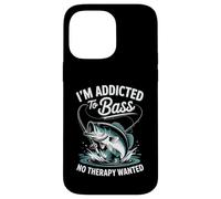 I'm Addicted to Bass Fishing No Therapy Wanted Coque pour iPhone 14 Pro Max