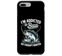 I'm Addicted to Bass Fishing No Therapy Wanted Coque pour iPhone 7 Plus/8 Plus