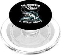 I'm Addicted to Bass Fishing No Therapy Wanted PopSockets PopGrip pour MagSafe