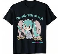 I'm Adorably Scary T-Shirt,Fashion Men's and Women's Cotton Short-Sleeved Shirt Top S-4XL