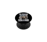 I'm Afraid of Talking to Women PopSockets PopGrip Adhésif