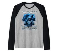I'm Afraid of Women Loup-Garou Alpha Wolf Meme Cringe Scared Manche Raglan