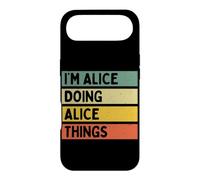 I'm Alice Doing Alice Things Funny Personalized Quote Coque pour iPhone Air