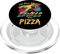 I'm All About Levels and Pizza Funny Gamer Food Humour PopSockets PopGrip pour MagSafe