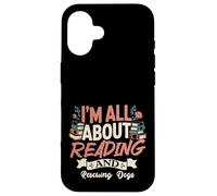 I'm All About Reading and Dog Rescue | Livre et Humour pour Animaux de Compagnie Coque pour iPhone 16
