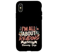 I'm All About Reading and Dog Rescue | Livre et Humour pour Animaux de Compagnie Coque pour iPhone X/XS