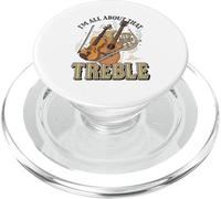 I'm All About That Treble Jeu de Mots Amusant pour Musicien PopSockets PopGrip pour MagSafe