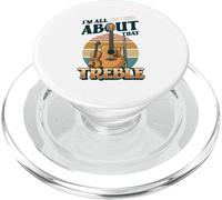I'm All About That Treble Jeu de Mots Amusant pour Musicien PopSockets PopGrip pour MagSafe