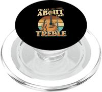 I'm All About That Treble Jeu de Mots Amusant pour Musicien PopSockets PopGrip pour MagSafe