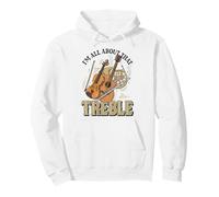 I'm All About That Treble Jeu de Mots Amusant pour Musicien Sweat à Capuche