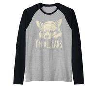 I'm All Ears Chihuahua Chiot Mignon allongé Manche Raglan