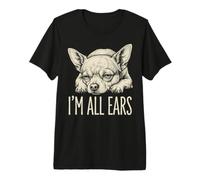 I'm All Ears Chihuahua Chiot Mignon allongé T-Shirt Haut de Gamme
