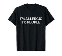 I'm Allergic to People Shirt Y2K Aesthetic Trendy Introvert T-Shirt
