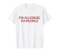 I'm Allergic to People Shirt Y2K Aesthetic Trendy Introvert T-Shirt