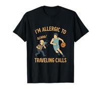 I'm Allergic to Traveling Calls - Design Humoristique de Basket-Ball T-Shirt