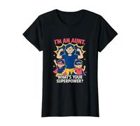 Im an Aunt Whats Your Superpower Design Bande dessinée T-Shirt