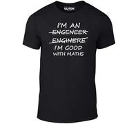 I'm an Engineer Good at Maths Slim fit Funny Engeneer Physics Graduate Manches Courtes(X-Large)