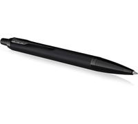 Im Ballpoint Pen Matte Black With Black Attributes Medium Tip With Blue Ink Refill Gift Box