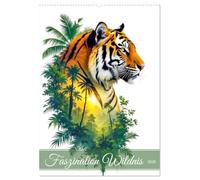 Im Bann der Wildnis (Wandkalender 2026 DIN A2 hoch), CALVENDO Monatskalender: Ein Kalender, der wilde Tiere und atemberaubende Natur kunstvoll vereint.