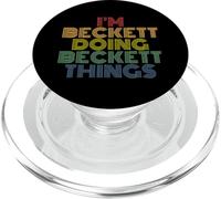I'm Beckett Doing Beckett Things Nom personnalisé Humoristique PopSockets PopGrip pour MagSafe