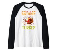 Im Birthday Dinde drôle Happy Thanksgiving Dinner Pilgrim Manche Raglan