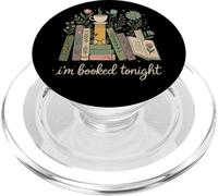 I'm Booked Tonight Floral Books Cozy Reading Graphic PopSockets PopGrip pour MagSafe