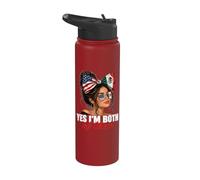 I'm Both of Them Graphic Stainless Steel Insulated Water Bottle