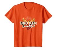 Im Broken : De Broken à Beautiful Phoenix Rising Art T-Shirt, Enfant, Orange, 10 Ans