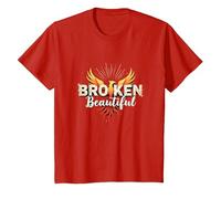 Im Broken : De Broken à Beautiful Phoenix Rising Art T-Shirt, Enfant, Rouge, 3 Ans