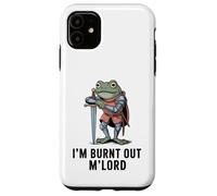 Im Burnt Out MLord Funny Knight Frog Meme Boys Men Sarcastic Coque pour iPhone 11