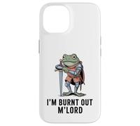 Im Burnt Out MLord Funny Knight Frog Meme Boys Men Sarcastic Coque pour iPhone 14