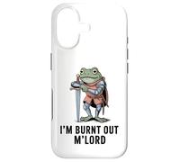 Im Burnt Out MLord Funny Knight Frog Meme Boys Men Sarcastic Coque pour iPhone 17