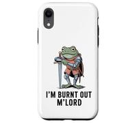 Im Burnt Out MLord Funny Knight Frog Meme Boys Men Sarcastic Coque pour iPhone XR