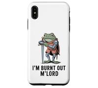 Im Burnt Out MLord Funny Knight Frog Meme Boys Men Sarcastic Coque pour iPhone XS Max