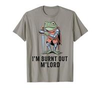 Im Burnt Out MLord Funny Knight Frog Meme Boys Men Sarcastic T-Shirt