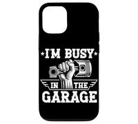 I'm Busy In The Garage Mechanic Car Guy Réparation de voiture Coque pour iPhone 12/12 Pro