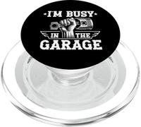 I'm Busy In The Garage Mechanic Car Guy Réparation de voiture PopSockets PopGrip pour MagSafe