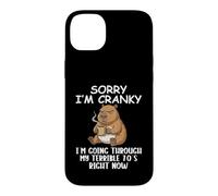 I'm Cranky I'm Going Through My Terrible 70's Funny Capybara Coque pour iPhone 14 Plus