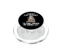 I'm Cranky I'm Going Through My Terrible 70's Funny Sloth PopSockets PopGrip pour MagSafe