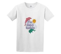 I'm Dead Inside Funny Men's T-Shirt Unisex White Cotton Print Tee Shirts L