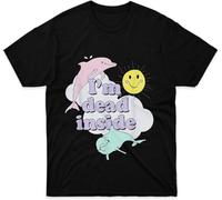Im Dead Inside Shirts for Men Mothers Day Dad Graphic(Medium)